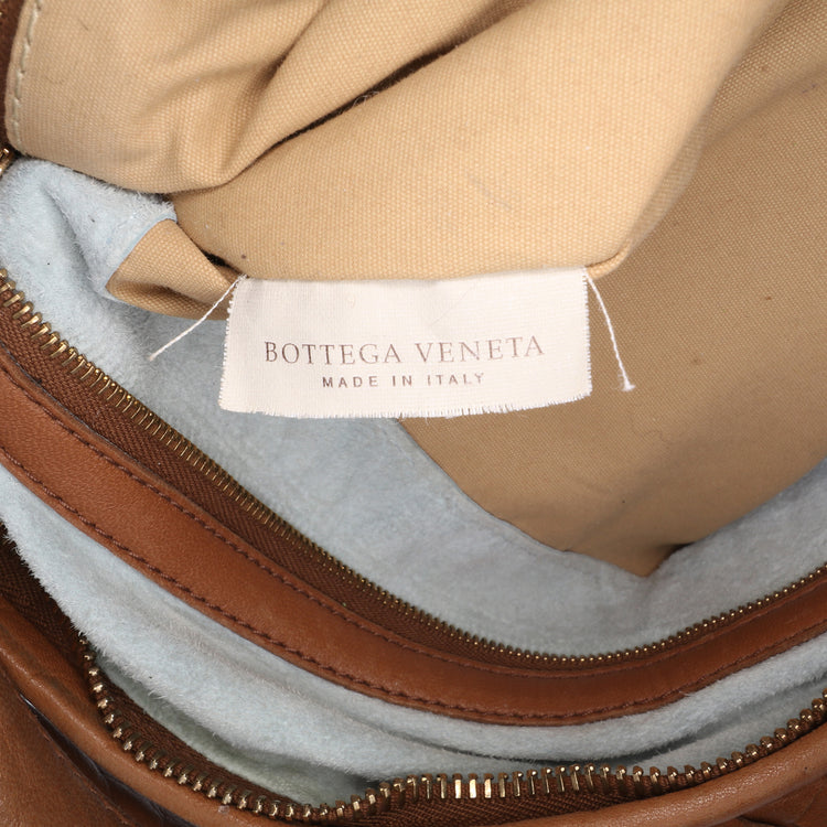 Vintage Bottega Veneta Medium Bicolor Trimmed Nappa Hobo