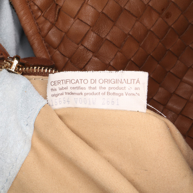Vintage Bottega Veneta Medium Bicolor Trimmed Nappa Hobo