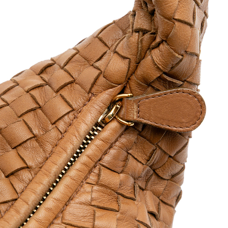 Vintage Bottega Veneta Medium Bicolor Trimmed Nappa Hobo