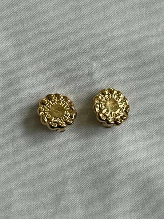 Vintage 1990s Givenchy Gold Earrings
