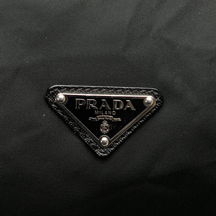 Prada Saffiano Trimmed Tessuto Handbag
