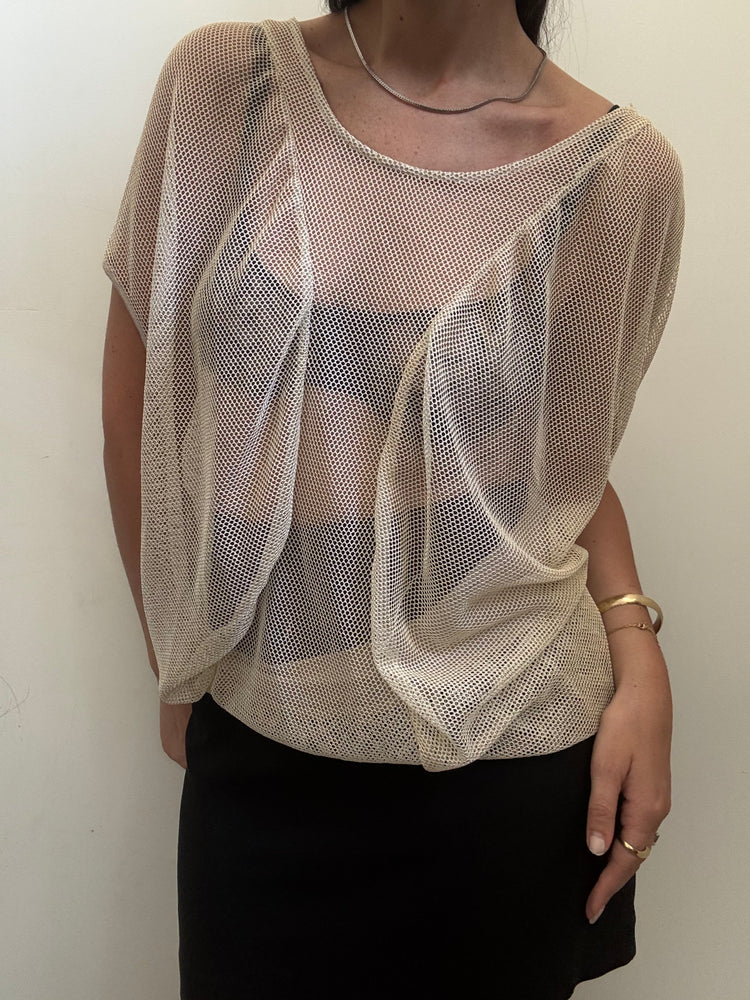 Vintage Gold Knit Coverup Size OS