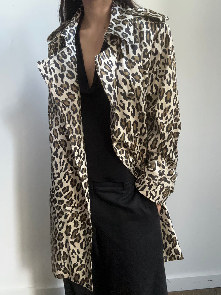 Vintage Leopard Print Jacket Size XL
