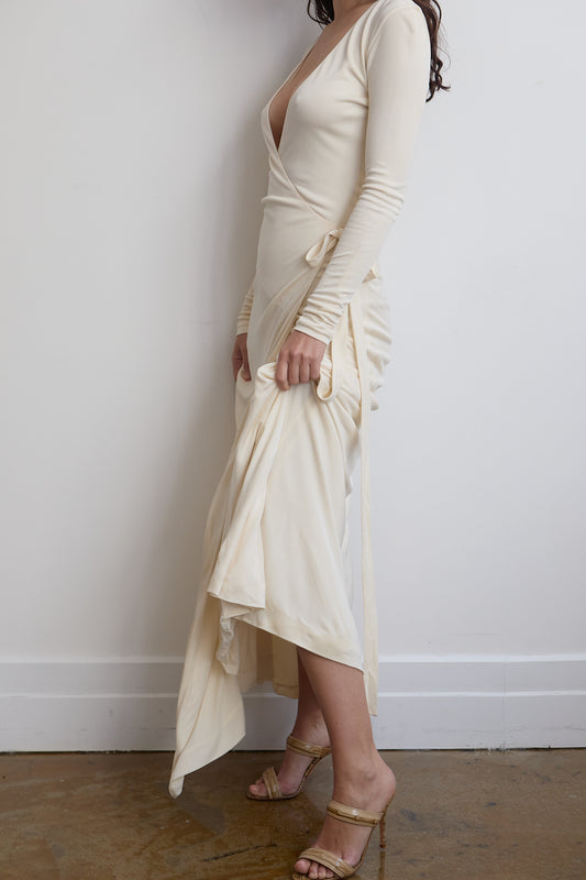 Vintage Silk Ralph Lauren Wrap Dress Size 2
