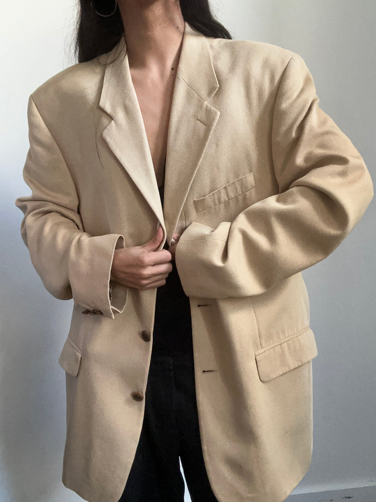 Vintage Suede Tan Blazer Size Medium