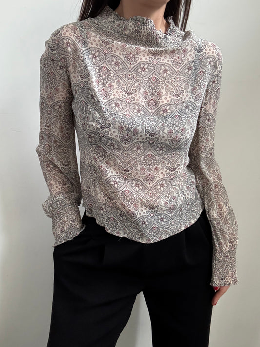 Vintage Oscar De La Renta Paisley Pattern Size Medium