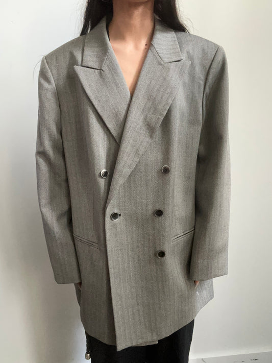 Vintage Light Grey Blazer Size XL