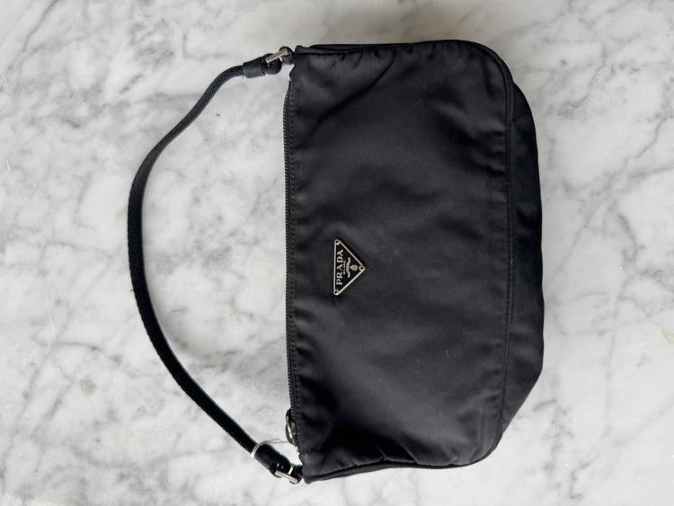 Vintage Prada Black Nylon Tessuto Bag