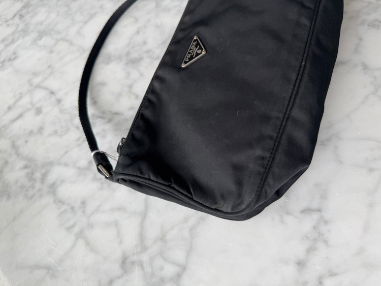 Vintage Prada Black Nylon Tessuto Bag