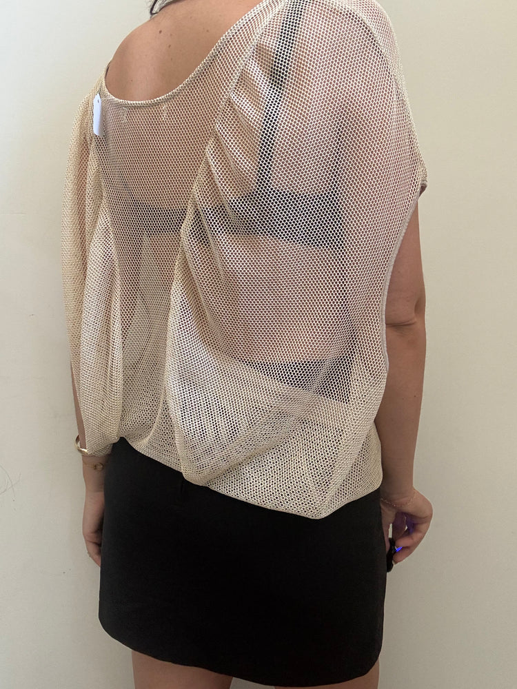 Vintage Gold Knit Coverup Size OS