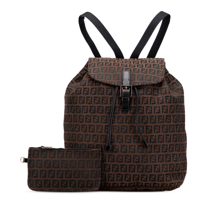 Vintage Fendi Zucchino Canvas Backpack