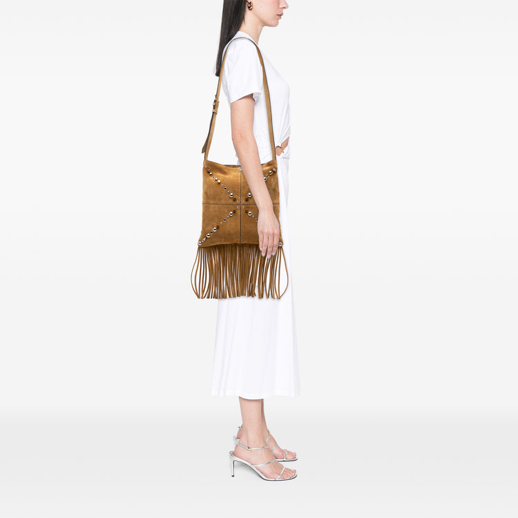 Vintage Valentino Suede Fringed Bag