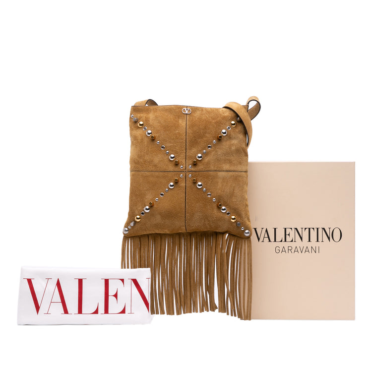 Vintage Valentino Suede Fringed Bag