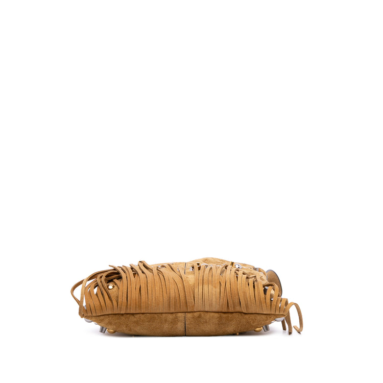 Vintage Valentino Suede Fringed Bag