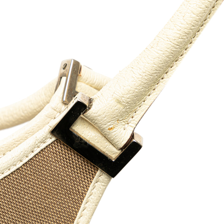 Vintage Gucci Canvas Jackie Bardot Shoulder Bag