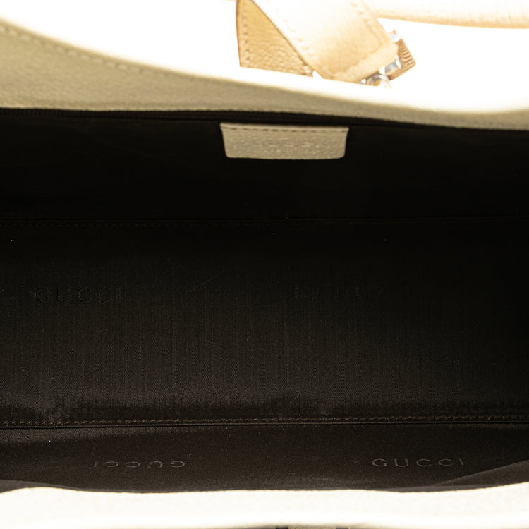 Vintage Gucci Canvas Jackie Bardot Shoulder Bag