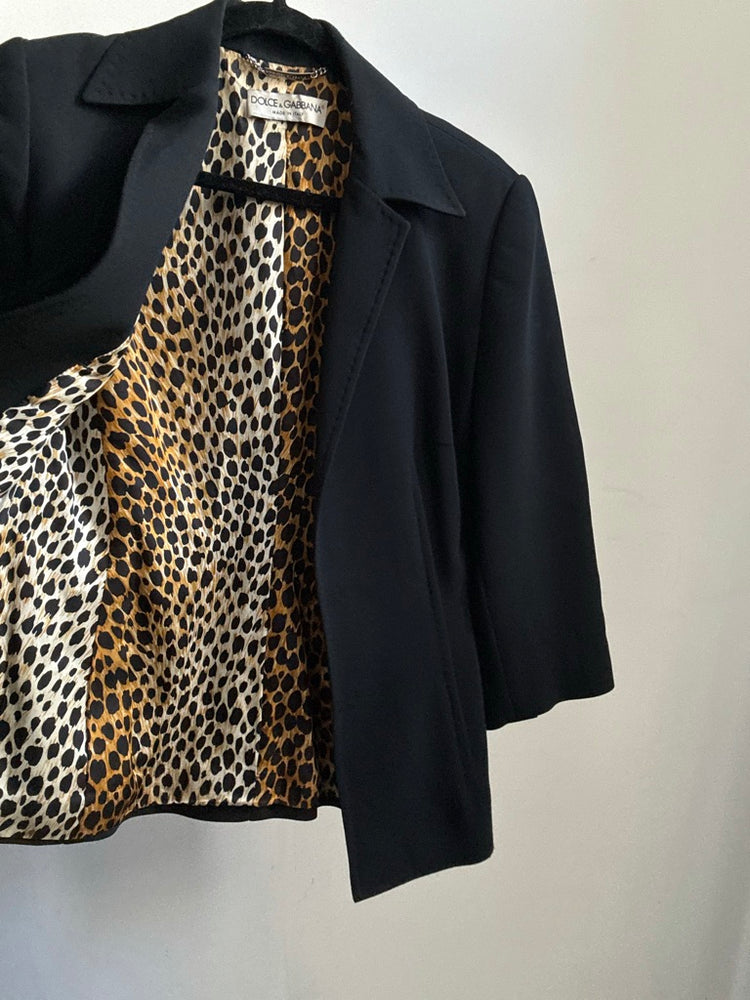 Vintage Dolce & Gabbana Black Open Blazer Size Small