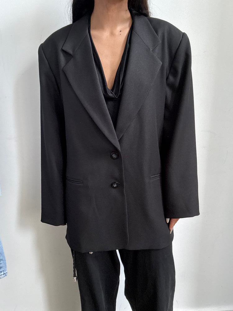 Vintage Black Blazer Size Large