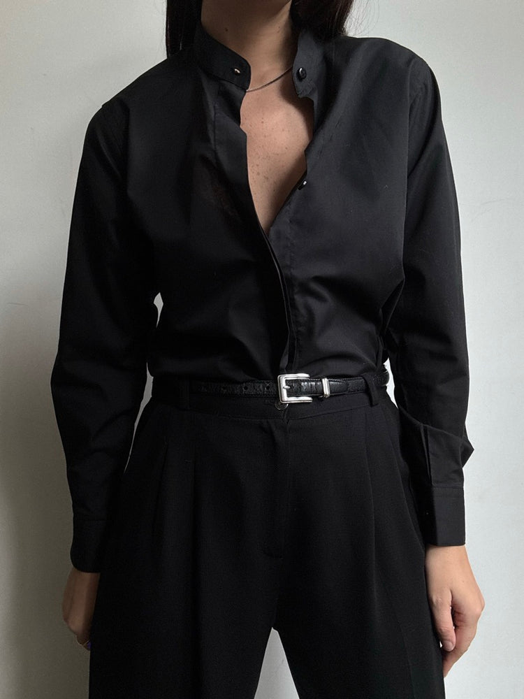 Vintage Black Button Up Size XS