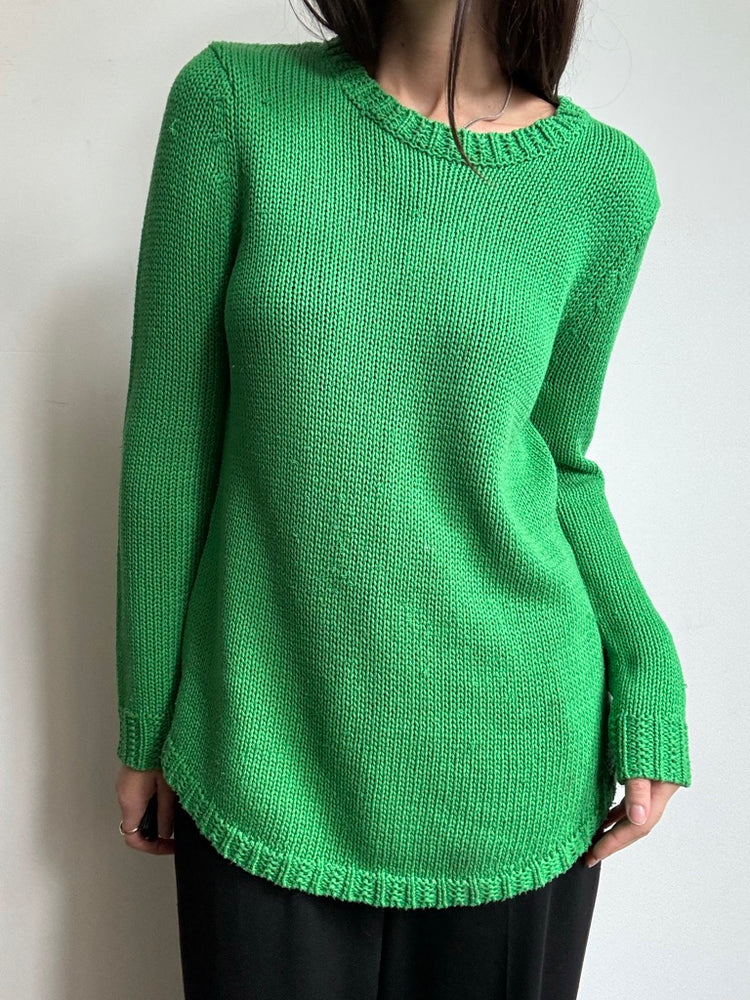 Vintage Ralph Lauren Kelly Green Knit Sweater Size Medium