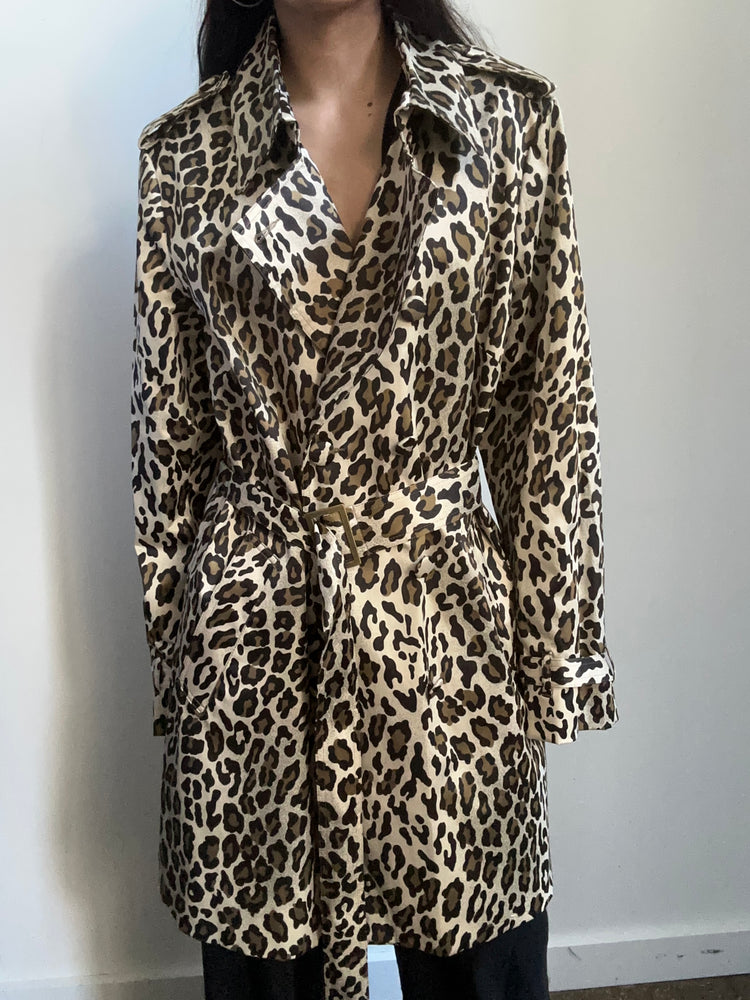 Vintage Leopard Print Jacket Size XL