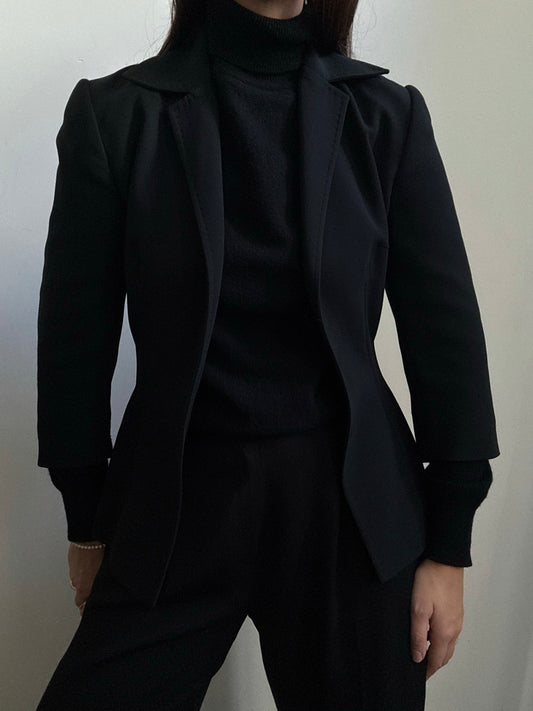 Vintage Dolce & Gabbana Black Open Blazer Size Small