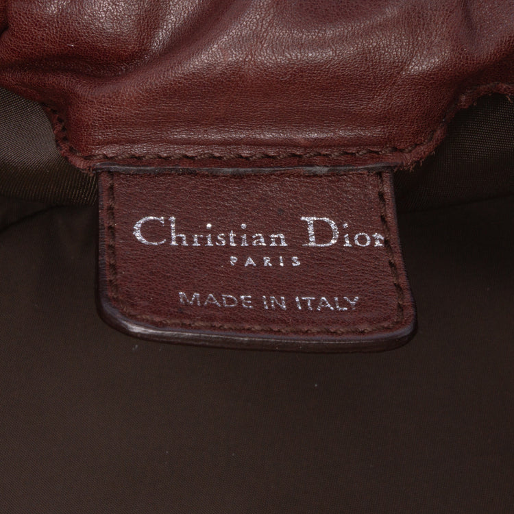 Vintage Dior Leather Soft Shopping Tote