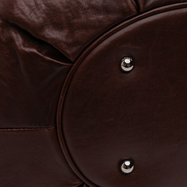 Vintage Dior Leather Soft Shopping Tote