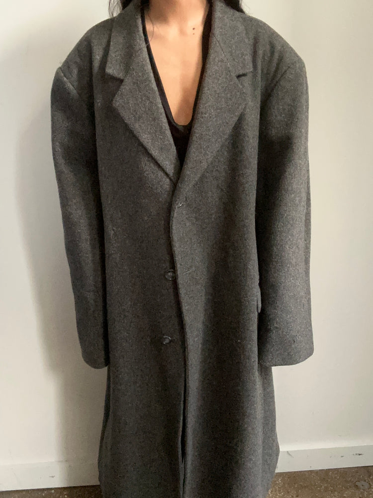 Vintage Grey Trench Coat Size XL