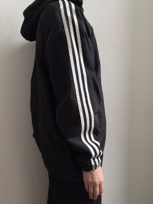 Vintage Black Adidas Windbreaker Size Large