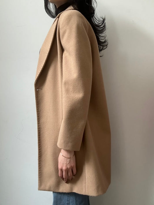 Vintage Pierre Cardin Camel Long Blazer Size Medium