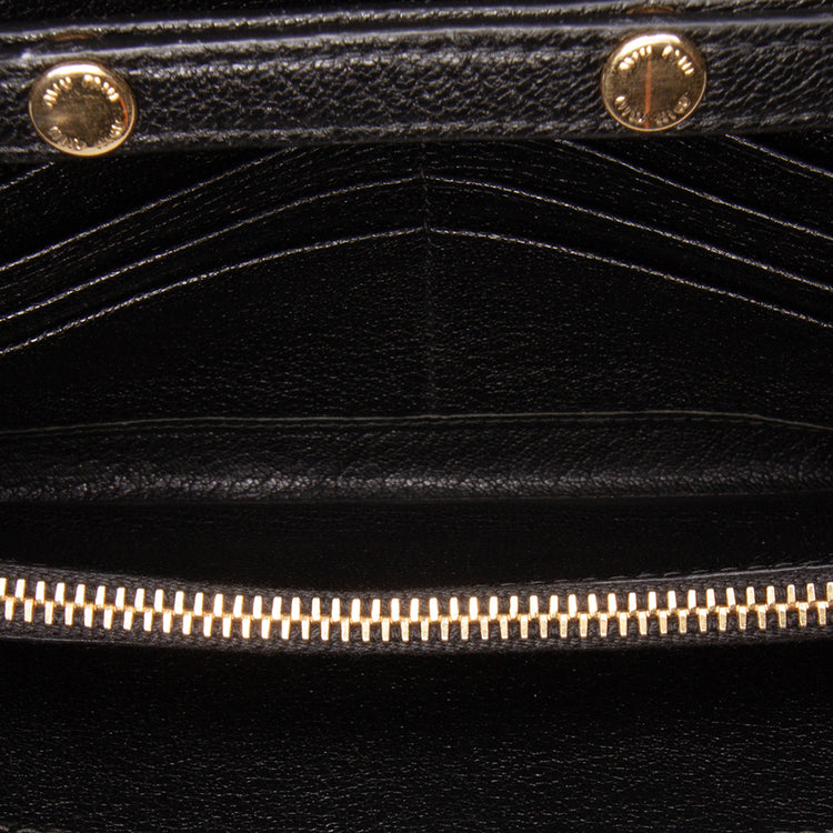 Miu Miu Bicolor Leather Wallet On Chain