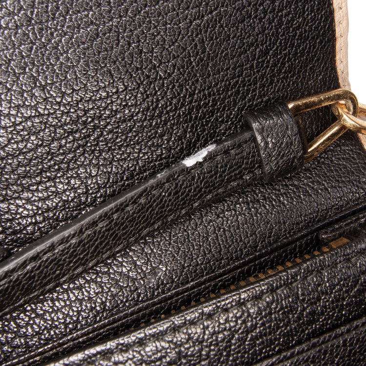 Miu Miu Bicolor Leather Wallet On Chain