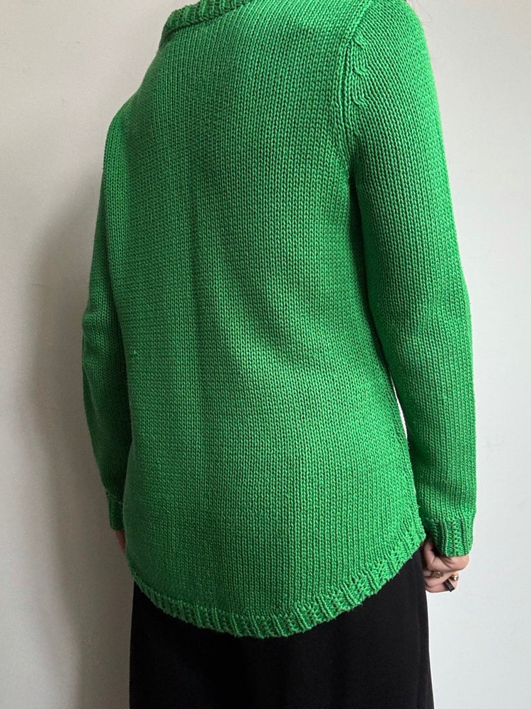 Vintage Ralph Lauren Kelly Green Knit Sweater Size Medium