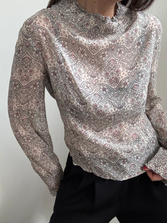 Vintage Oscar De La Renta Paisley Pattern Size Medium