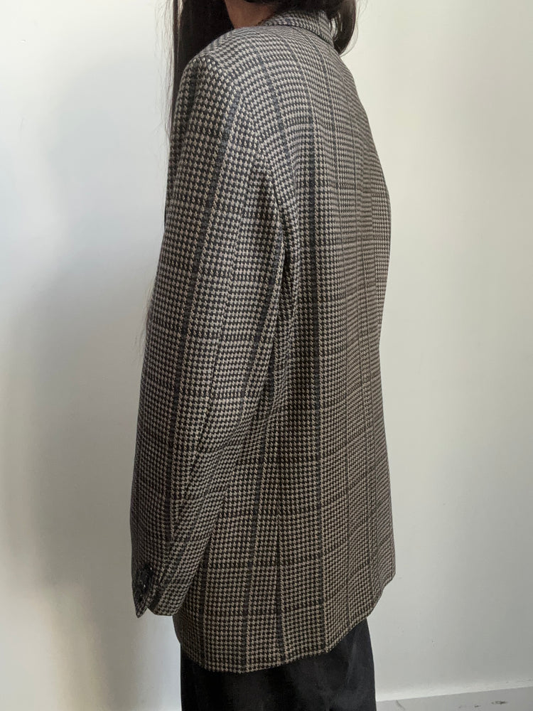 Vintage Italian Plaid Blazer Size Large