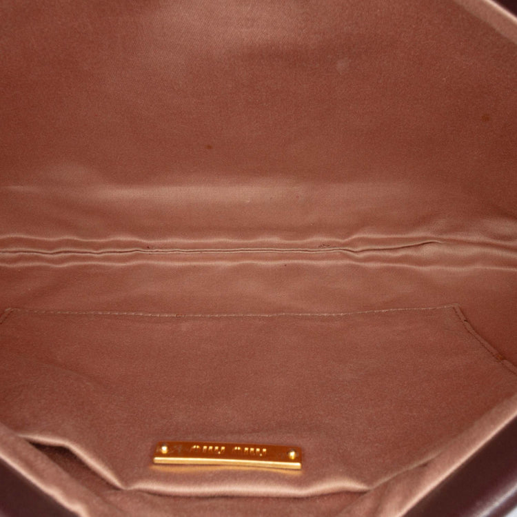 Miu Miu Leather Studded Frame Clutch