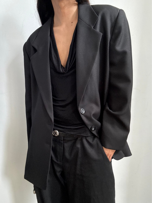 Vintage Black Blazer Size Large