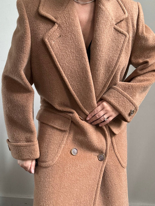 Vintage Bill Blass Teddy Wool Coat Size Large