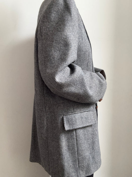 Vintage Brown and Blue Wool Blazer Size Large