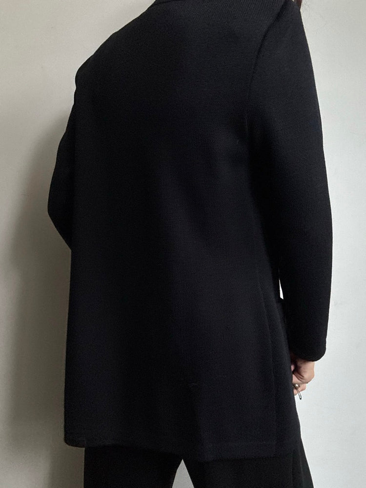 Vintage St. John Black Structured Cardigan