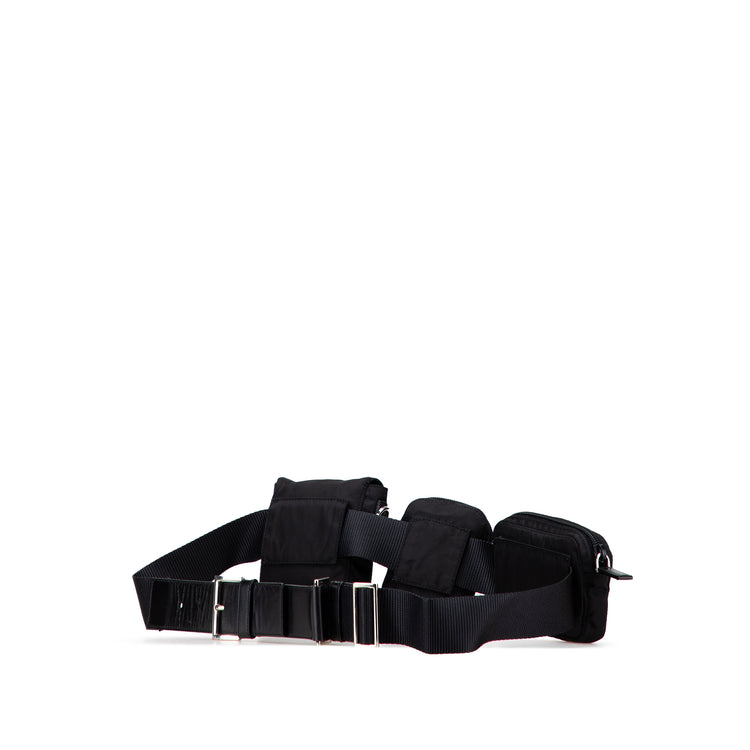 Vintage Prada Nylon Triple Pouch Belt Bag