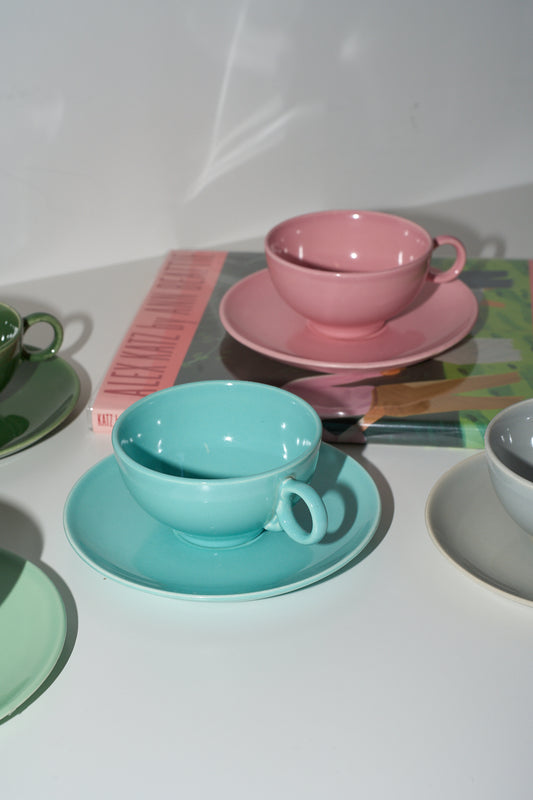 Vintage 60's USA Made Colorful Coffee/Tea Cups (Set of 5)