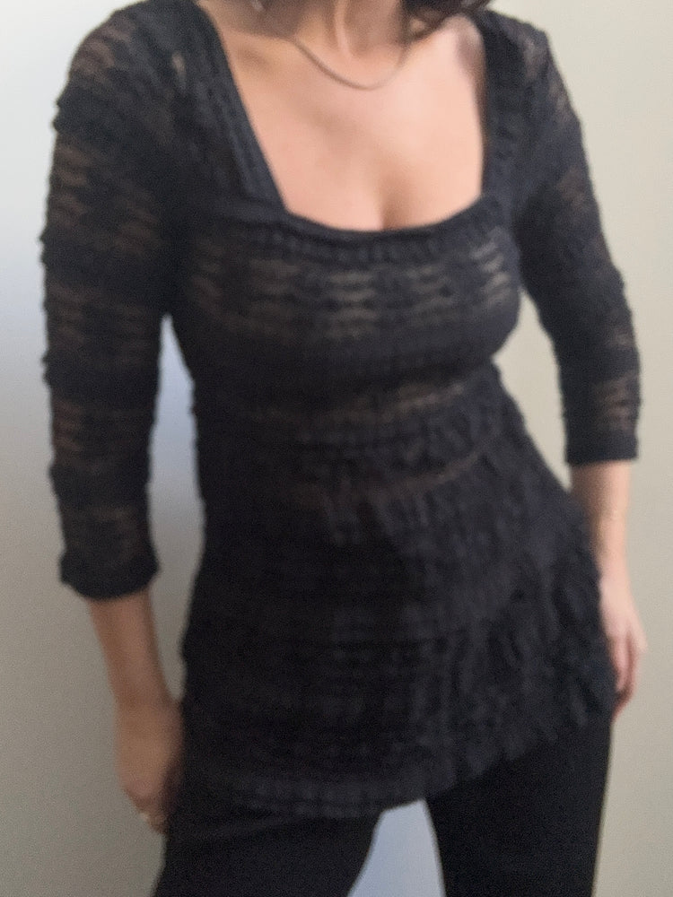 Vintage Max Studio Lace Top Size XS