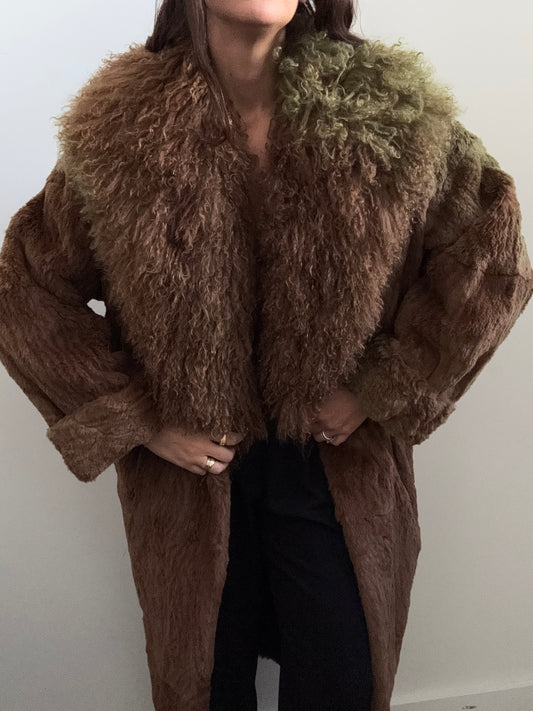 Vintage Beaver Fur Coat Size Medium