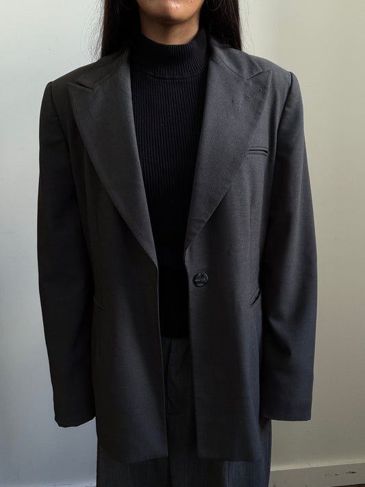 Vintage BILL BLASS Grey Blazer Size M