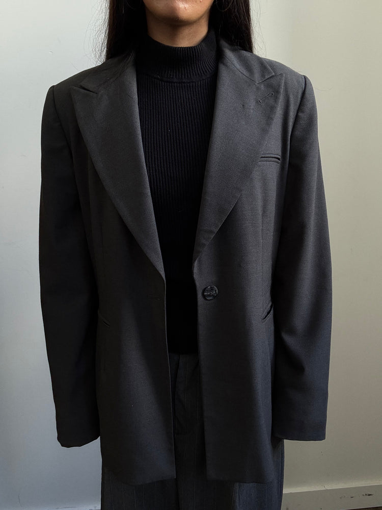 Vintage BILL BLASS Grey Blazer Size M