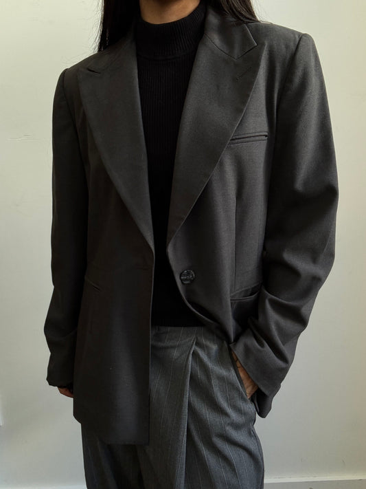 Vintage BILL BLASS Grey Blazer Size M