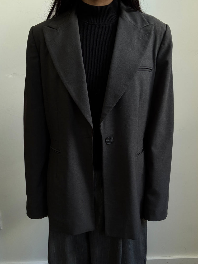 Vintage BILL BLASS Grey Blazer Size M