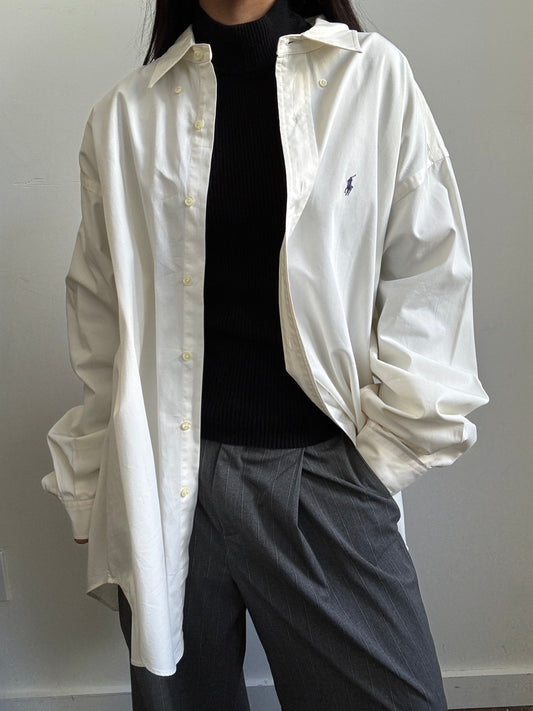 Vintage Ralph Lauren White Button-Up Size XXL